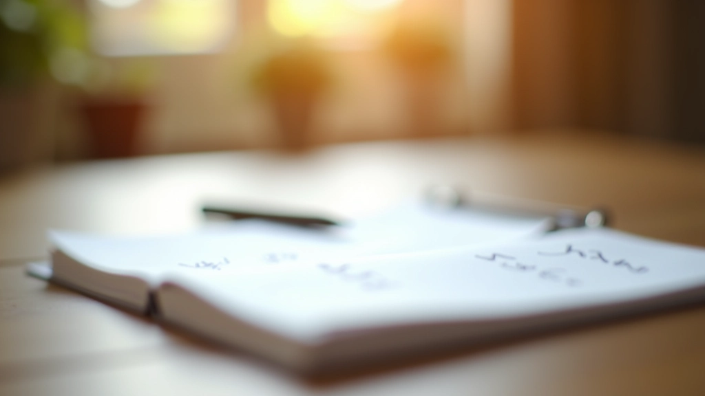 Notebook with handwritten notes about aging parent care conversation planning